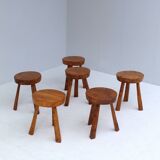 Tabourets en bois de ronce