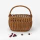 Panier à provision en osier tressé