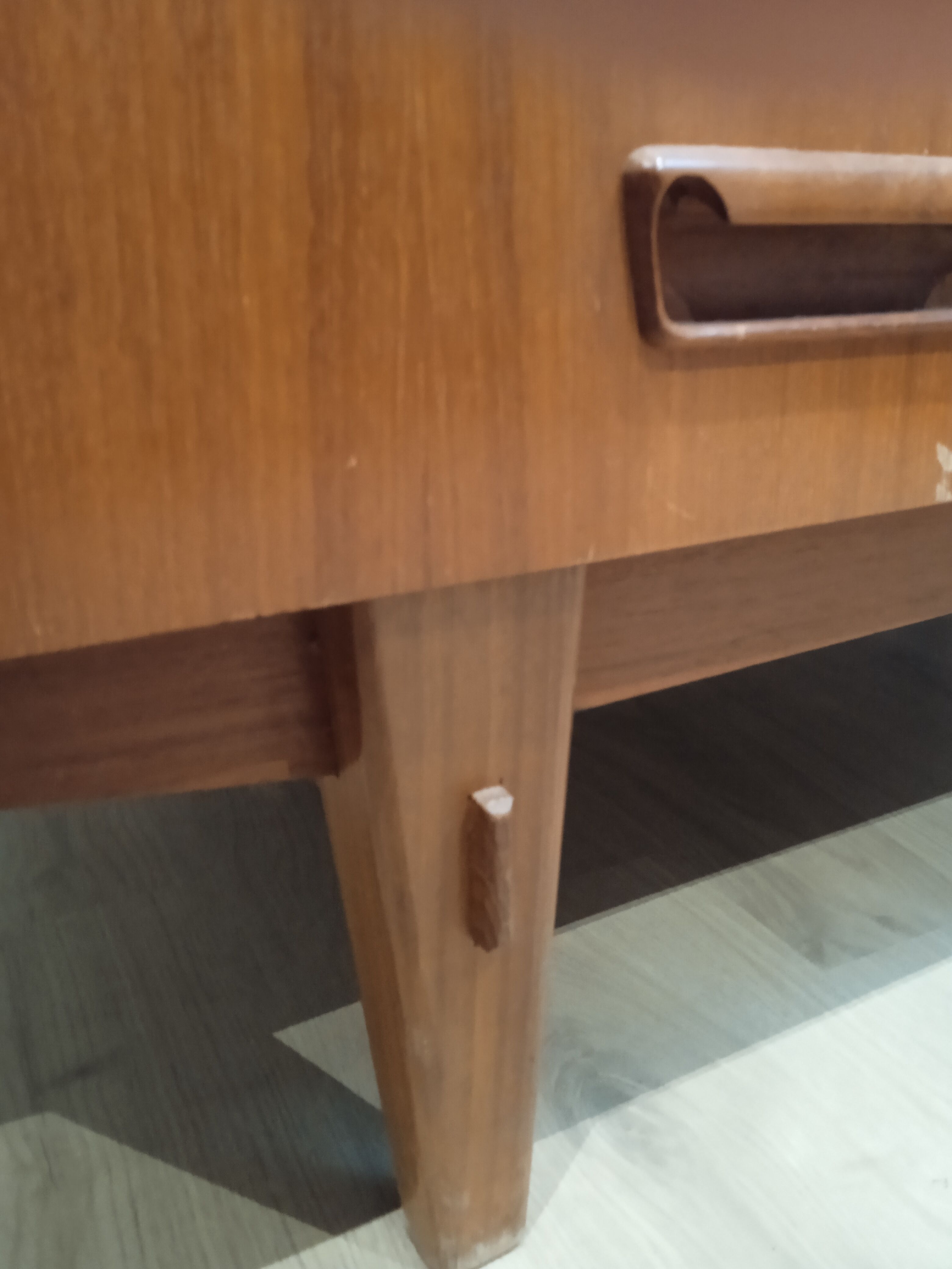Chest of drawers tea table 60s scandinavian style