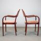 Set of six Thonet armchairs in bent wood, Vienna, Austria, 1991