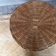 Wicker side table