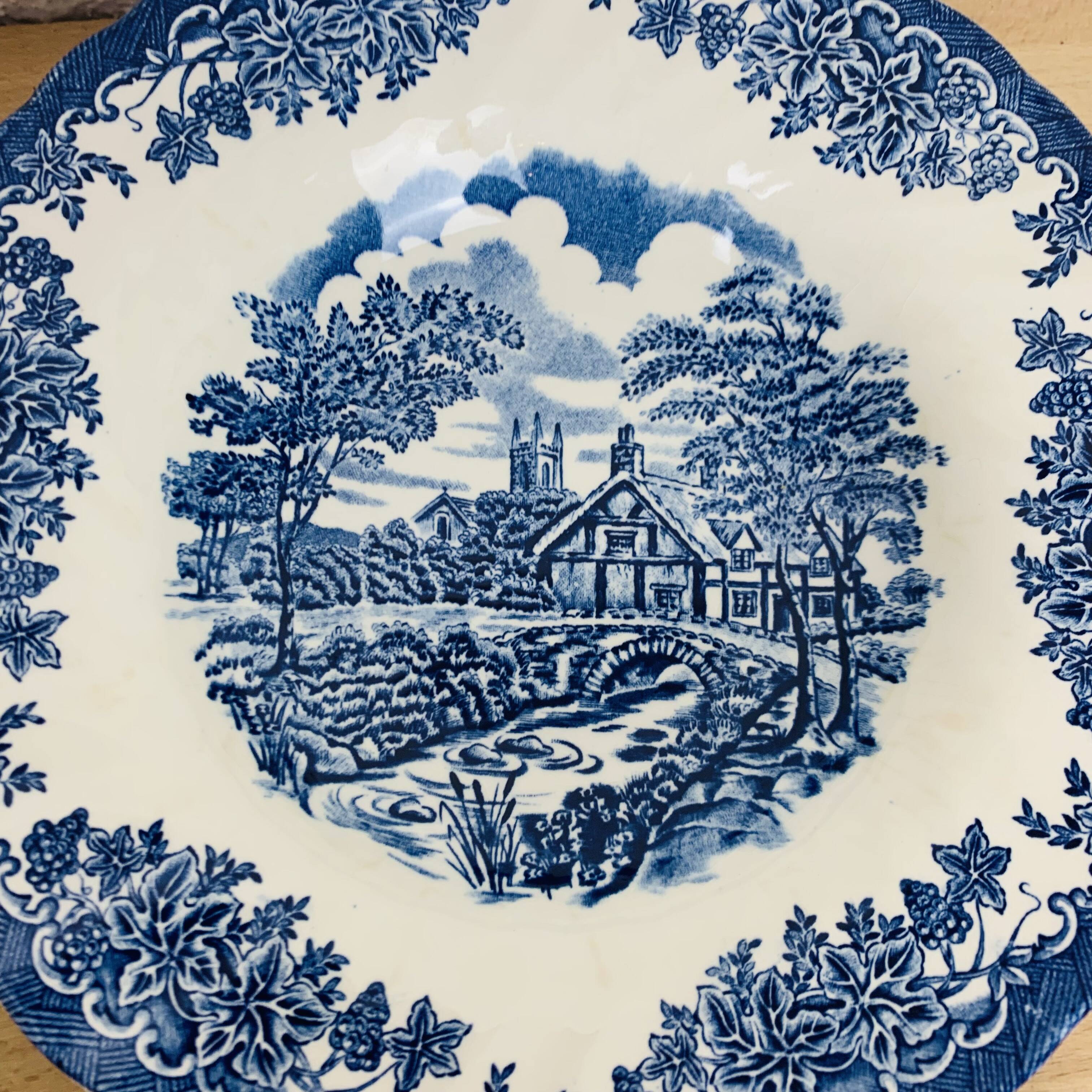 5 Myott The Brook English ironstone soup plates