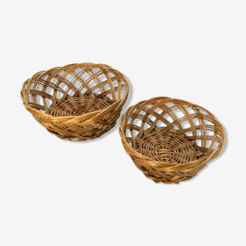 Pair of vintage bread baskets