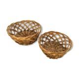 Pair of vintage bread baskets