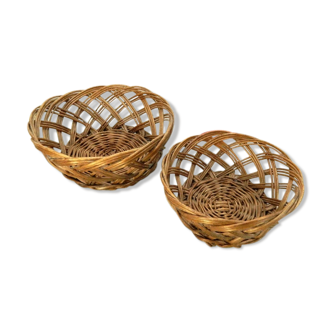 Pair of vintage bread baskets