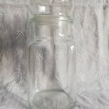 Clear glass jar