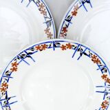 6 assiettes plates anciennes Moulin des Loups