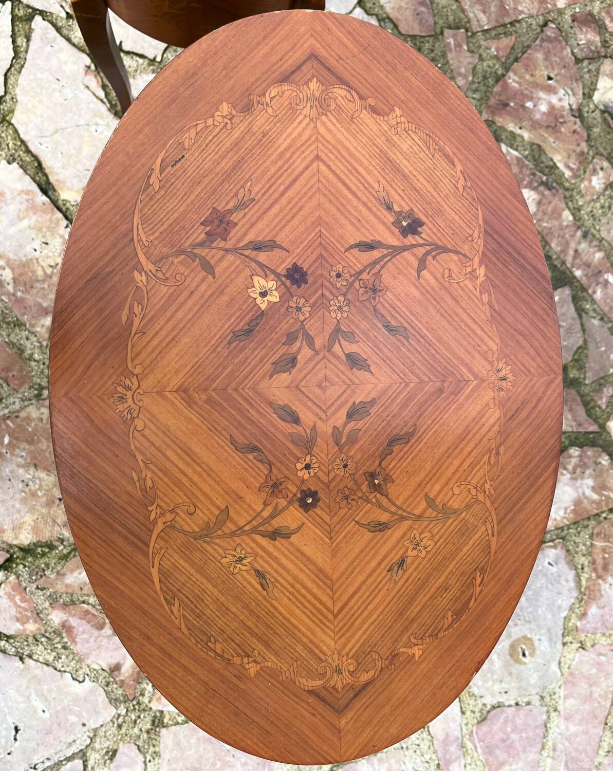 Pair of marquetry bedside tables