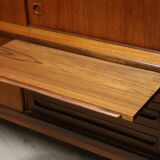 Enfilade haute scandinave édition Samcom en teck, 1960