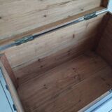 Old waxed wooden trunk 19th century