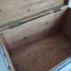 Old waxed wooden trunk 19th century