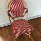 Rattan bistro chair and braiding
