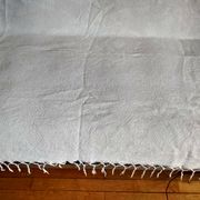 Dessus de lit en coton blanc  tissé , lit 1 place