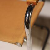 Pair of Cantilever Tubular Steel Armchairs MG5 Grassi style 1970´s