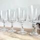 6 Cristal D'Arques Louvre model red wine glasses