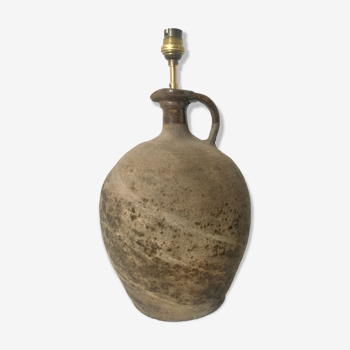 Pied de lampe poterie ancienne