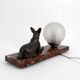 Art Deco Sculptural Night Light – German Shepherd, circa 1930