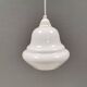 Small hanging lamp in opal glass, Danish and from the 1980s.