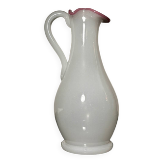 Opaline Pitcher Baccarat / Saint Louis 19th century