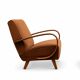 1930s Jindřich Halabala Bentwood Armchairs in Cognac Velvet