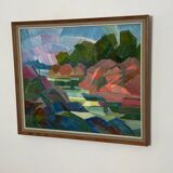 Swedish Oil on Canvas – “Autumn Landscape” by Ulf Tedenstig (1937–1999