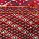 Tapis principal antique turkmène Tekke, 302x245 cm, Bokhara turkmène rouge noir 2504