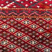 Antique Turkmen Tekke main carpet, 302x245 cm Turkoman Bokhara red black 2504