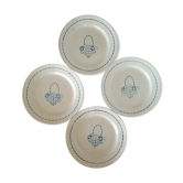 4 assiettes et un saladier creil et montereau