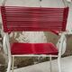 Vintage red scoubidou children's chair