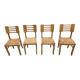 4 Vintage Chairs by Pierre Cruege, French design from the 60s