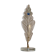 Vintage Murano Glass Table Lamp – White Opal Leaf-Shaped Glass with Blue Accent, Gold Metal Fittings, Italy 1980s