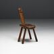 Alpine Folk Art Chair, France, 19th Century