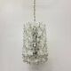 Spectacular Murano glass flower chandelier by Venini for VeArt, Italy 1970s