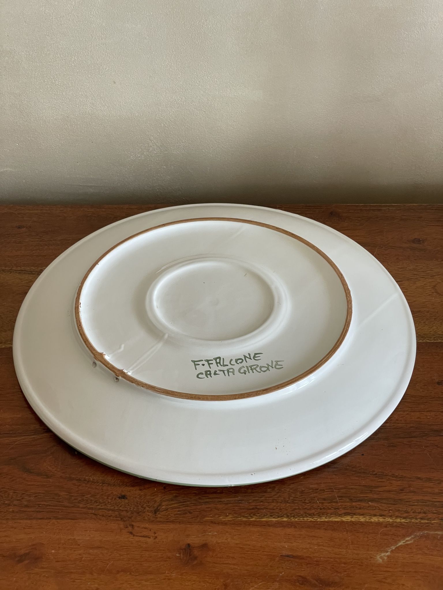 Plate, dish Falcone Cartagirone Italy lemon patterns