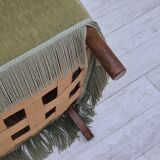 1960s, Danish 2 seater sofa, original condition, green furniture velour.