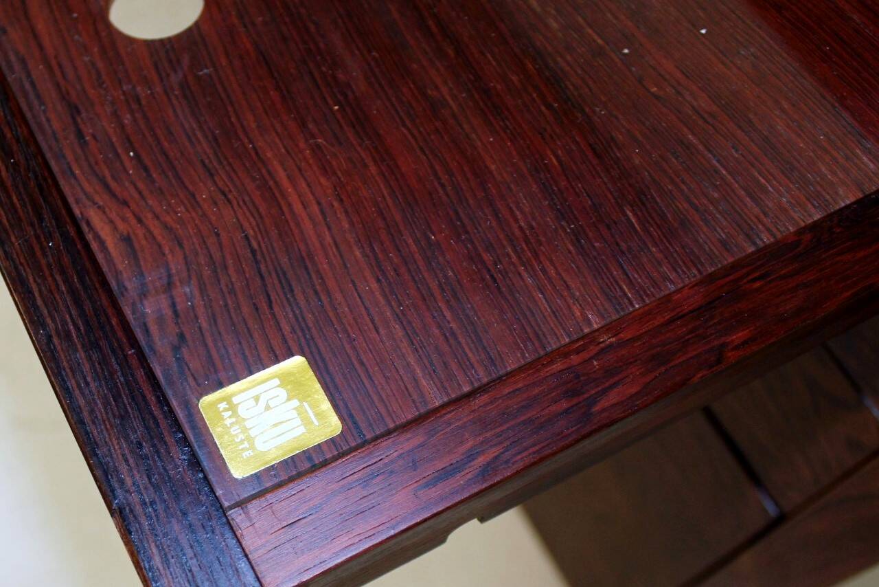 Rosewood desk, Isku, Finland, 1960