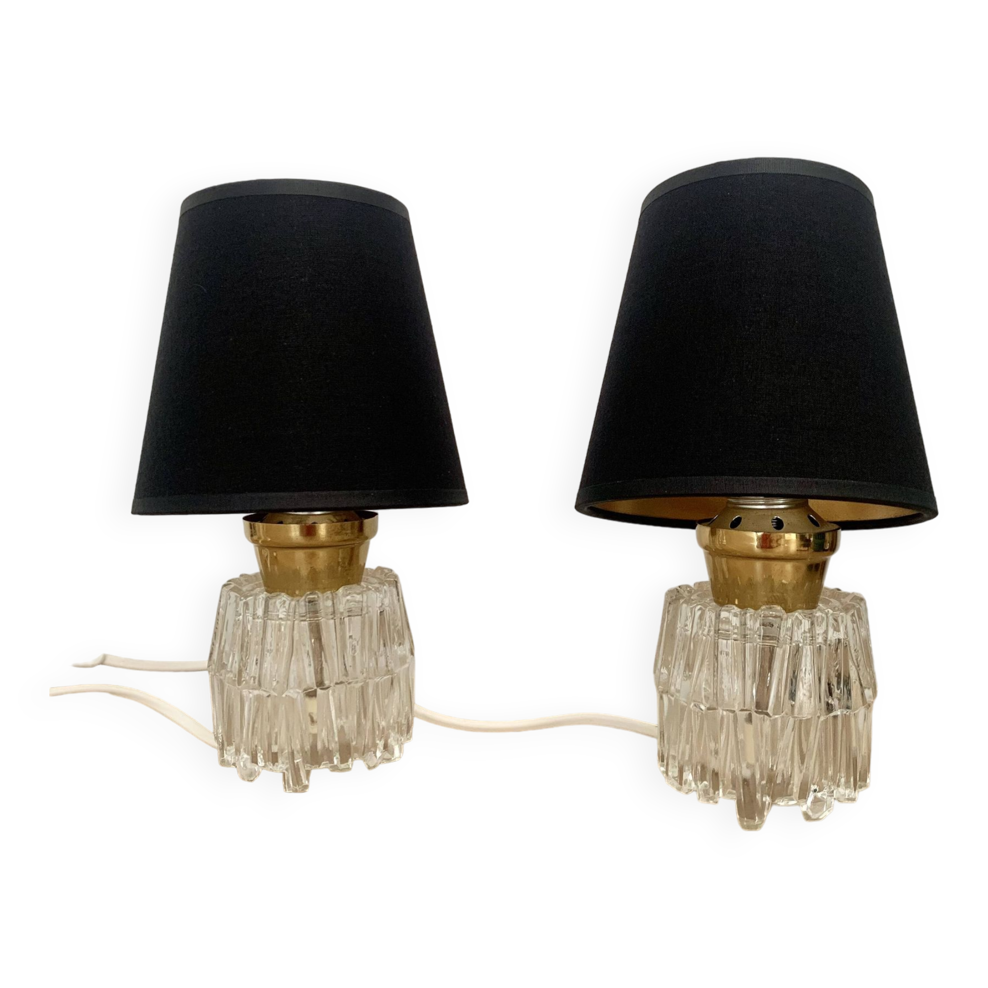 Pair of bedside lamps, 1970
