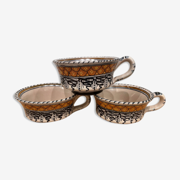 3 cups Cecconi ceramic