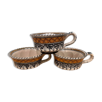 3 cups Cecconi ceramic