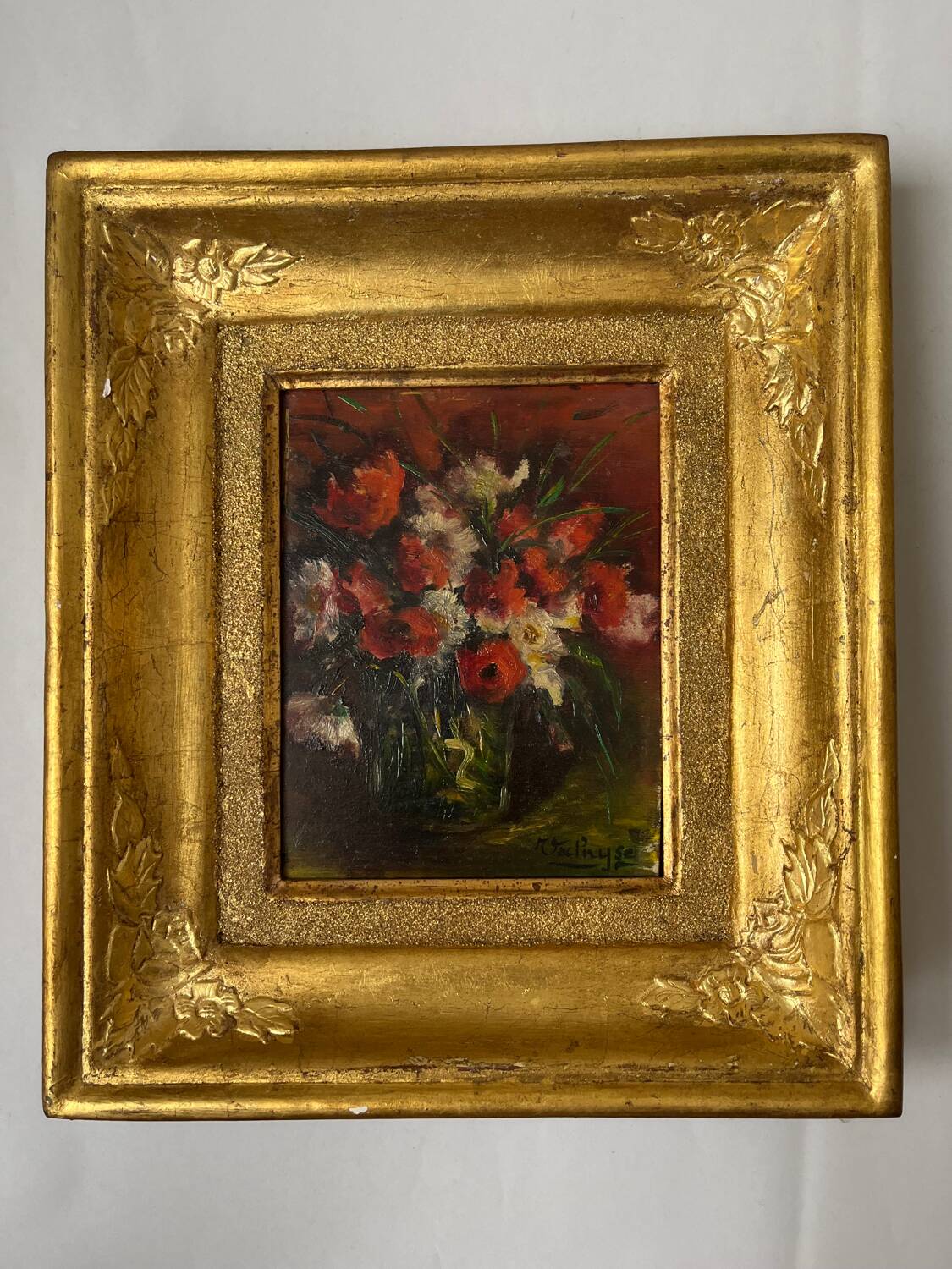 Painting: oil on panel Still life