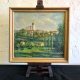 Oil on panel, twentieth century