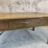 Vintage farmhouse coffee table made of solid wood.