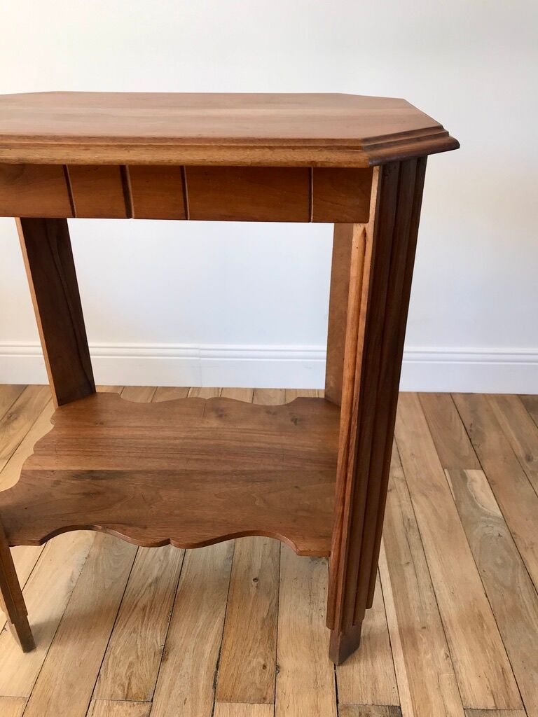 Wooden console table art deco 40s