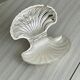 Silver-plated shell butter dish