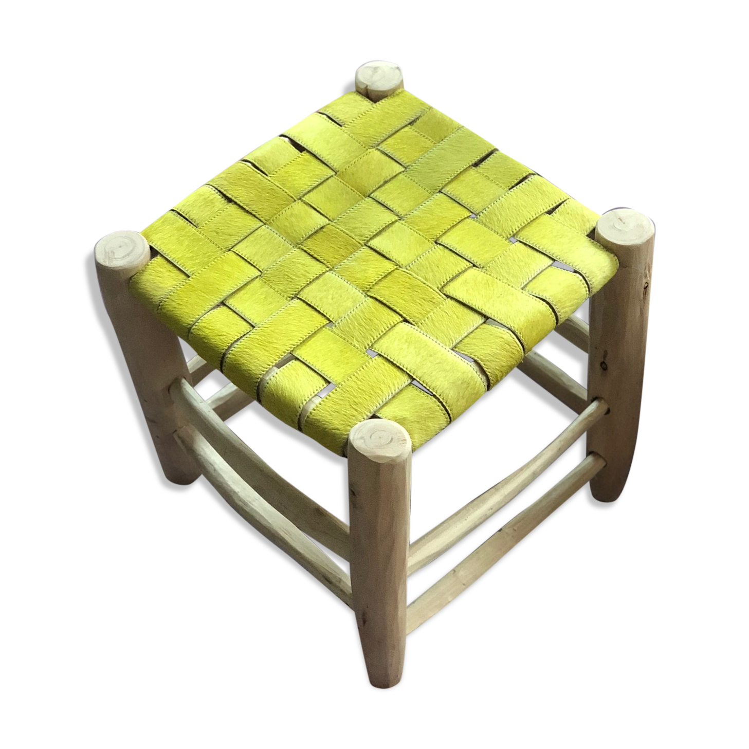 Yellow leather tab