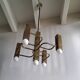 Lustre vintage Sciolari 5 feux par Boulanger 1970