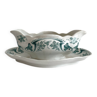 Antique ironware sauce boat "Lucy" KG Lunéville circa 1900