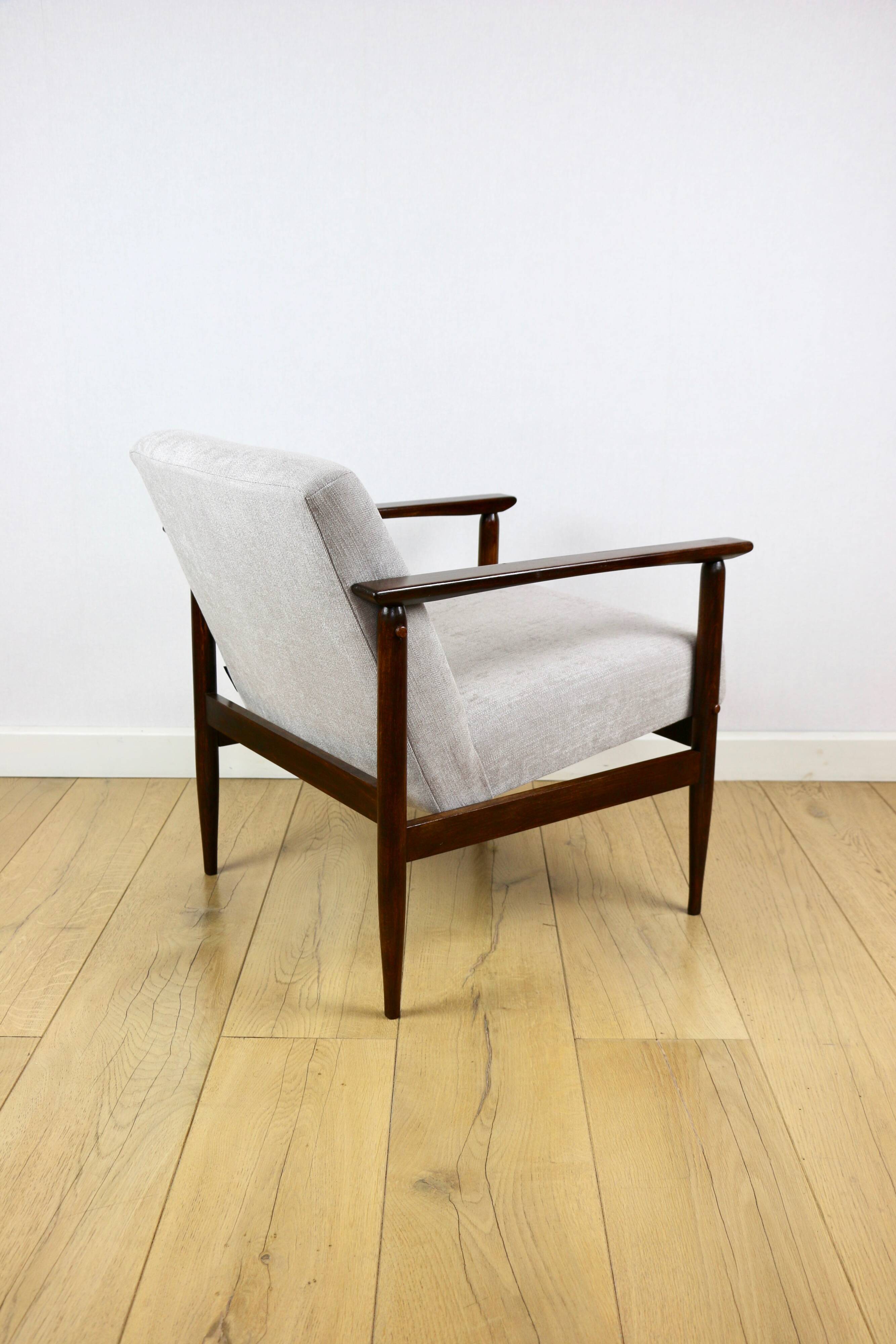 Vintage Loft armchair 1970s light brown - light grey