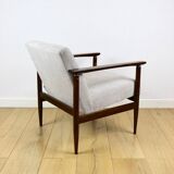 Vintage Loft armchair 1970s light brown - light grey