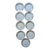 8 assiettes plates Badonviller Chaville